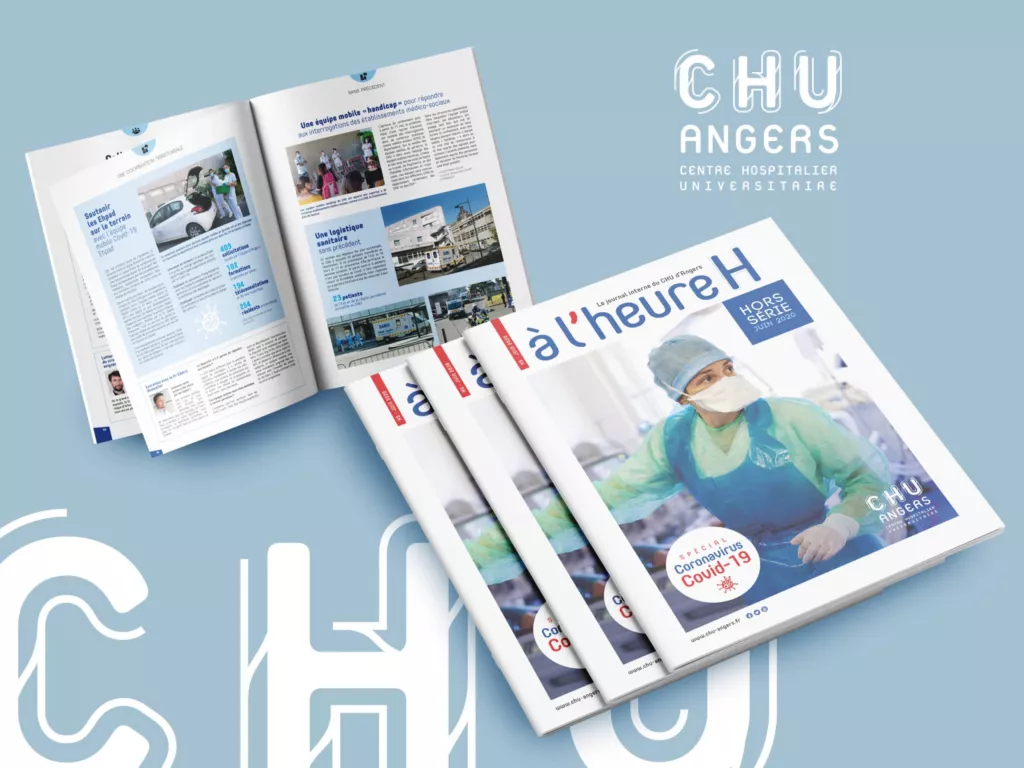 magazine interne CHU Angers par notre agence de communication santé