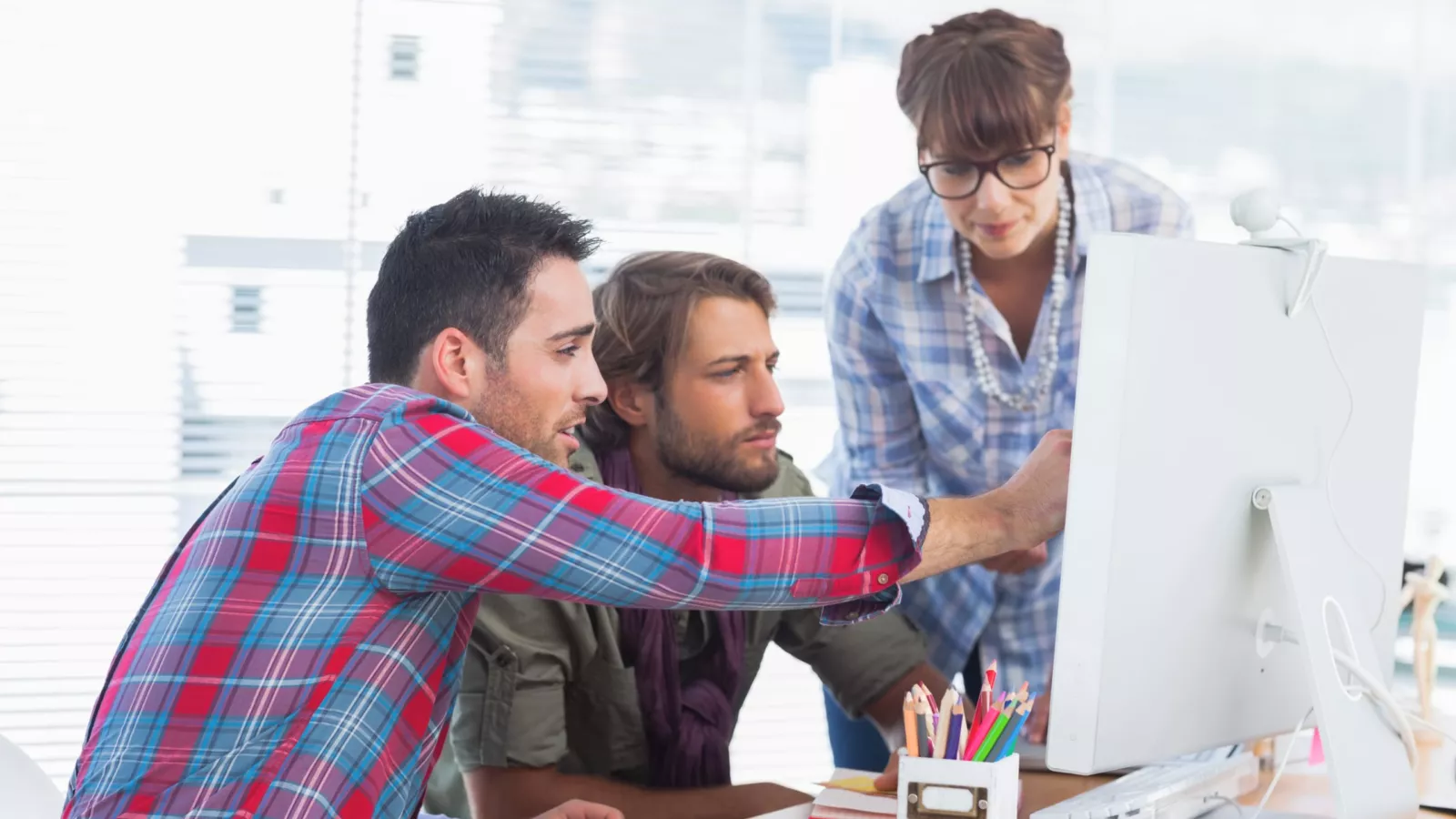 graphiste en train de travailler