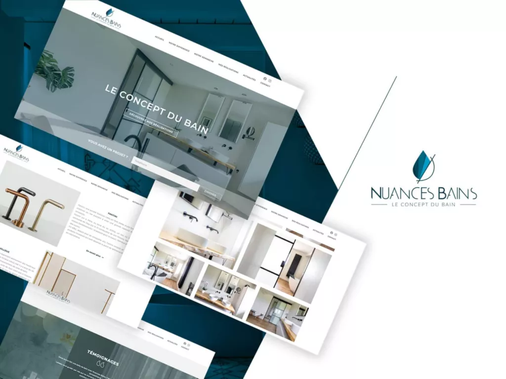 création de site internet pour un concepteur de salles de bain