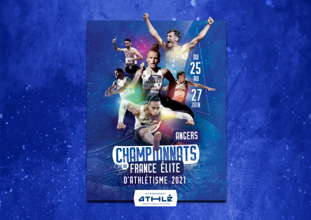 Affiche championnats de France Elite d'athlétisme 2021