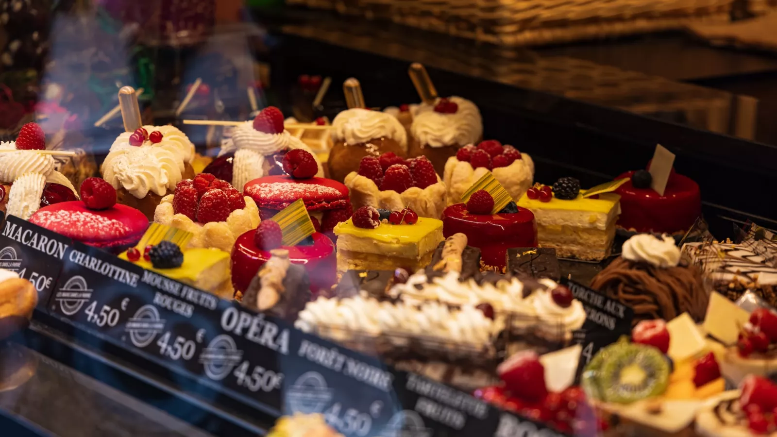 étal d'une pâtisserie
