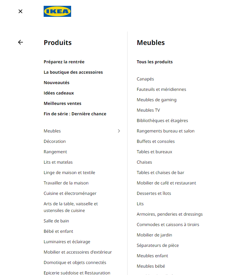 exemple arborescence ikea
