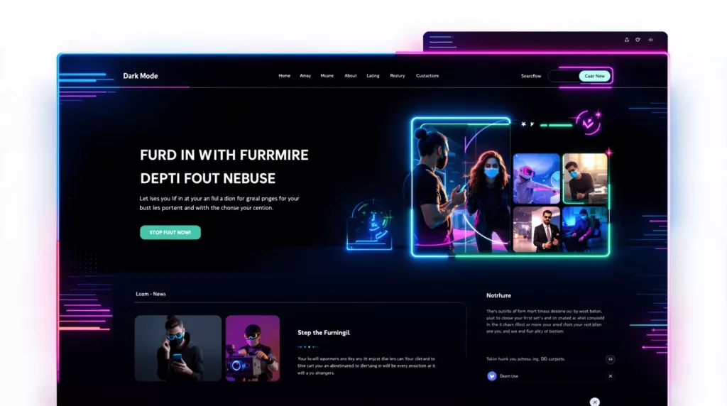 mode sombre neon